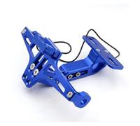 JFZQASWLY Motorcycle License Plate Bracket For Yamaha TDM 900 NMAX125/155 Motorcycle CNC Rear License Plate Mount Holder With(Blue)