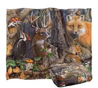 Jg-Jp Forest Animals Silky Touch Super Soft Throw Blanket 152 X 127 cm