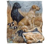 Jg-Jp Labrador Hunting Dogs Silky Touch Super Soft Throw Blanket 152 X 127 cm, White