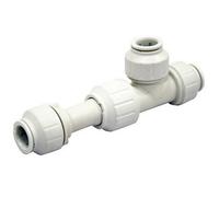 Jg Speedfit 15Tkp White Push-Fit Pipe Tee (Dia)15mm X 15mm X 15mm