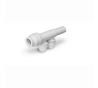 John Guest Speedfit 22mm x 15mm 2 Port Manifold With Stem - PEM582215AW - Compact Plumbing Solution
