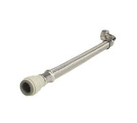 JG Speedfit John Guest Speedfit Braided Hose 300mm 15mm X 1/2" Elbow (Pack Of 1) Flx36