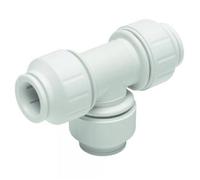 John Guest Equal Tee 28mm (Pack Of 2) in White John Guest White