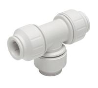 JG Speedfit John Guest Speedfit Pem3022Bw Reducing Tee 22 X 15 X 15mm - Pack Of 2