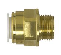 JG Speedfit MW011504N Bspt Male Coupler, Brass, 15 mm 1/2-Inch