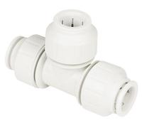 Jg Speedfit Pem0215W-L White Push-Fit Equal Pipe Tee (Dia)15mm X 15mm X 15mm, Pack Of 5