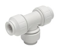 Jg Speedfit Pem0222Wp White Push-Fit Equal Pipe Tee (Dia)22mm X 22mm X 22mm