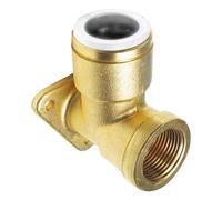 Jg Speedfit Push-Fit 90° Wallplate Pipe Elbow (Dia)15mm 15mm