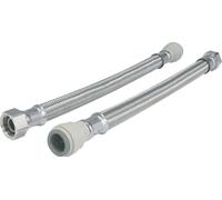JG Speedfit - Push-Fit Flexible Tap Connector Hoses 15mm x 3/4" x 300mm 2 Pack