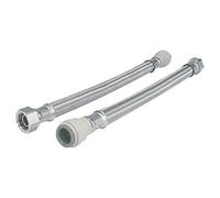 JG Speedfit - Push-Fit Flexible Tap Connector Hoses 15mm x x 300mm 2 Pack