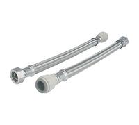 JG Speedfit Push-Fit Flexible Tap Connector Hoses 15mm x ½" x 500mm Pk2