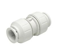 Jg Speedfit Push-Fit Straight Plastic Coupler White, (D)22mm X , Pack Of 5