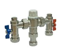 JG Speedfit Rwc 22mm Thermostatic Mixing Valve For Showers, Basins, And Baths - Tmv3 Approved Safety Solution