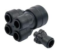 JG Speedfit SFM512210E 4 Way Manifold Set, Black, 22 x 10 mm, Set of 5 Pieces
