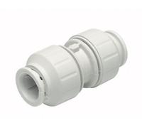 John Guest Speedfit Straight Coupler 15mm in White John Guest White
