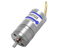 JGA25-2430 Brushless DC Gearmotor with Hall Encoder Adjustable Speed DC 12V 2V Positive Negative 7.2W Small Motor(12V,620rpm)