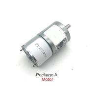 JGA25-310 3-12v Gear Motor 7-1818rpm DC Motor Low Noise Gearbox Printer High Torque Low Speed Motor 1Pcs(Package R,6V 180rpm)