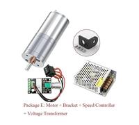 JGA25-370 DC 12V 24V 12RPM-1360RPM Reduction Gear electronic starter Large Torque High Power Worm Gear electronic starter Reversed Gear electronic starter EKFBQBGW(12V 16RPM,Package C)