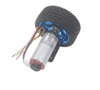 JGA25-370 DC 6V 12V 24V geared motor encoder speed measuring code disc high power large balance trolley motor