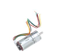JGA25-370 DC Deceleration Motor With Encoder Speed Measuring Code Disc Moment 6V 12V 24V 370B 1Pcs(620 RPM,DC6V)