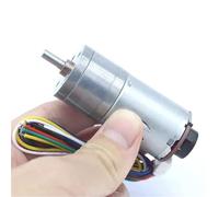 JGA25-370 DC Deceleration Motor With Encoder Speed Measuring Code Disc Strong Moment 12V 24V 1Pcs(1360 RPM,24V)