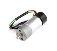 JGA25-370 DC Gear Motor Hall Encoder Speed Measurement Toque with Cover 13CPR/12CPR(1 Ratio 34,13CPR)