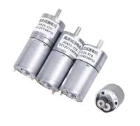 JGA25-370 Geared Motor DC Motor 6V/12V/24V Electric Gear Motor High Torque 12/16/27/1364rpm 1Pcs(12RPM_12V)