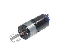 JGA25-370DG High Speed Higher Torque 370 DC Geared Reduction electronic starter 12V DC electronic starter 25mm Double-gear Box Reducer IINKUEYK(Single Motor,12V 4545RPM)