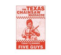 JGACBHE Funny Texas Chainsaw Massacre Poster Canvas Poster Wall Art Decor Print Picture Paintings for Living Room Bedroom Decoration 24x36inch(60x90cm)