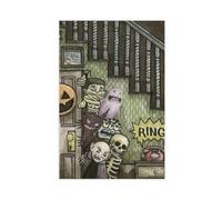 JGACBHE Monsters Under The Stairs Poster Canvas Poster Bedroom Decor Landscape Office Room Decor Gift 24x36inch(60x90cm)