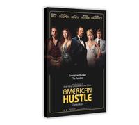 JGAIEWC American Hustle (2013) Movie Film Poste Canvas Poster Wall Art Decor Print Picture Paintings for Living Room Bedroom Decoration 08x12inch(20x30cm)
