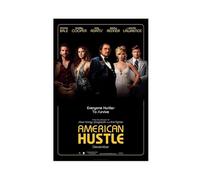 JGAIEWC American Hustle (2013) Movie Film Poste Canvas Poster Wall Art Decor Print Picture Paintings for Living Room Bedroom Decoration 12x18inch(30x45cm)