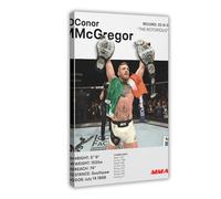 JGAIEWC Conor The Notorious McGregor Poster Canvas Poster Wall Art Decor Print Picture Paintings for Living Room Bedroom Decoration 24x36inch(60x90cm)