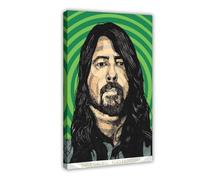 JGAIEWC Dave Grohl - Foo Fighters Poster Canvas Poster Wall Art Decor Print Picture Paintings for Living Room Bedroom Decoration 12x18inch(30x45cm)