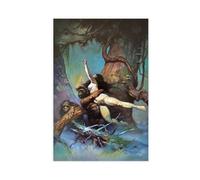 JGAIEWC Frank Frazetta Fantasy 1999 Vintage Canvas Poster Wall Art Decor Print Picture Paintings for Living Room Bedroom Decoration 16x24inch(40x60cm)