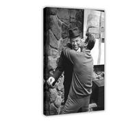 JGAIEWC Frank Sinatra And Dean Martin C.1960's Poster Canvas Poster Bedroom Decor Landscape Office Room Decor Gift 24x36inch(60x90cm)