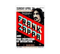 JGAIEWC Frank Zappa Poster Canvas Poster Wall Art Decor Print Picture Paintings for Living Room Bedroom Decoration 16x24inch(40x60cm)