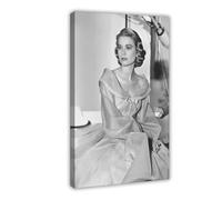 JGAIEWC Grace Kelly Poster Canvas Poster Bedroom Decor Landscape Office Room Decor Gift 12x18inch(30x45cm)