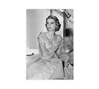 JGAIEWC Grace Kelly Poster Canvas Poster Bedroom Decor Landscape Office Room Decor Gift 16x24inch(40x60cm)