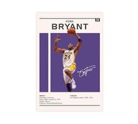 JGAIEWC Kobe Bryant Poster Canvas Poster Wall Art Decor Print Picture Paintings for Living Room Bedroom Decoration 16x24inch(40x60cm)