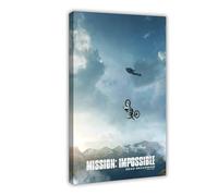 JGAIEWC Mission Impossible Dead Reckoning Part One (2023) Movie Film Poster Canvas Poster Bedroom Decor Landscape Office Room Decor Gift 08x12inch(20x30cm)