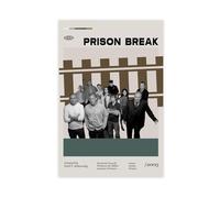 JGAIEWC Prison Break Movie Poster Canvas Poster Wall Art Decor Print Picture Paintings for Living Room Bedroom Decoration 24x36inch(60x90cm)