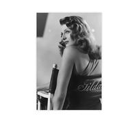 JGAIEWC Rita Hayworth Poster Canvas Poster Wall Art Decor Print Picture Paintings for Living Room Bedroom Decoration 12x18inch(30x45cm)