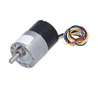 JGB37 3525 DC 24V Brushless Geared Motor High Torsion Low Noise Reversible Speed Reduction Motor for Robots Mechanical Equipment Power Alloy Copper 37mm (12RPM)