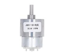 JGB37-500 DC6V 8RPM Mini Gear Reduction Motor Aluminum Brass Wear High Torque Stable Transmission Low Speed Geared Motor for Robot Electronic Lock Monitoring Equipment