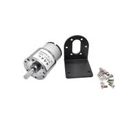 JGB37-520 12V 24V High Torque Gear Box electronic starter 5/10/20/30/45/60/100/200/300/600rpm with Aluminium alloy Bracket AUOQKQUT(100RPM,24V with bracket)