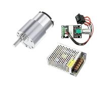 JGB37-520 DC 12V 24V Reduction Gear Motor Large Torque High Power 15kg 7RPM-960RPM 520 Gear Motor Reversed Motor(Package H,107_12V)