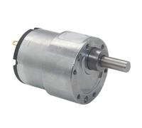 JGB37-520 DC Gear Motor, 12V/24V, 37mm Metal Gearbox, High Torque, Adjustable Speed 7-960 RPM, Forward and Reverse, 6mm Shaft (200rpm 24V Bracket Motor)