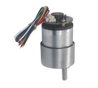 JGB37-520 DC Gear Motor with Hall Effect Encoder, High Torque 25kgcm Adjustable Speed 7-960RPM, 12V 24V Electric Gearbox for Robotics DIY Chassis Drive Self Balancing(12V60)