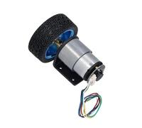 JGB37-520 Hall Encoder Brushed DC Motor 6V Forward And Reverse Adjustable Speed Smart Car Kit With Wheels 500rpm